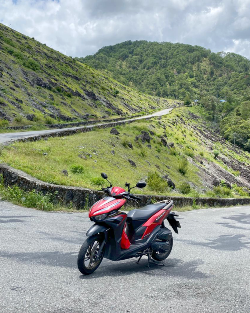 Mountain Roads Honda Click VALDEZ MOTORBIKE RENTAL